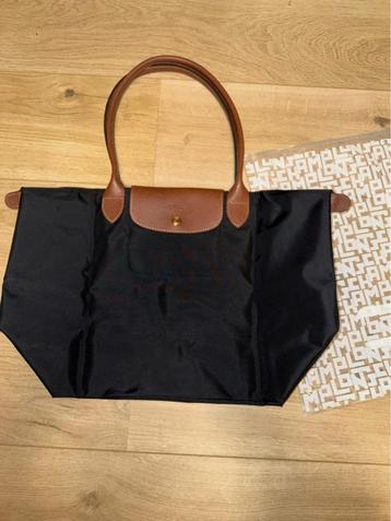 Sac à bandoulière Longchamp Le Pliage Original L - Noir, Enlèvement ou Envoi, Neuf, Noir, Sac à bandoulière