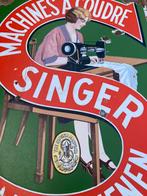 Oude emaille Singer 1933, Ophalen of Verzenden