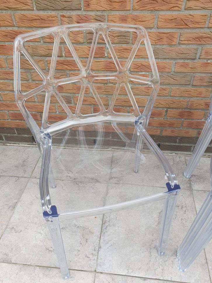 Italiaanse Design stoelen transparant, Huis en Inrichting, Stoelen, Zo goed als nieuw, Ophalen