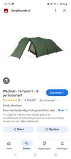 Lichtgewicht tent Wechsel tempest 3p, Caravans en Kamperen, Ophalen, Zo goed als nieuw, Tot en met 3