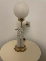 Antieke porseleinen lamp (werkend), Antiek en Kunst, Ophalen