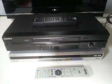 Enregistreur vidéo VHS Sony Copy Duo + enregistreur DVD/HDD