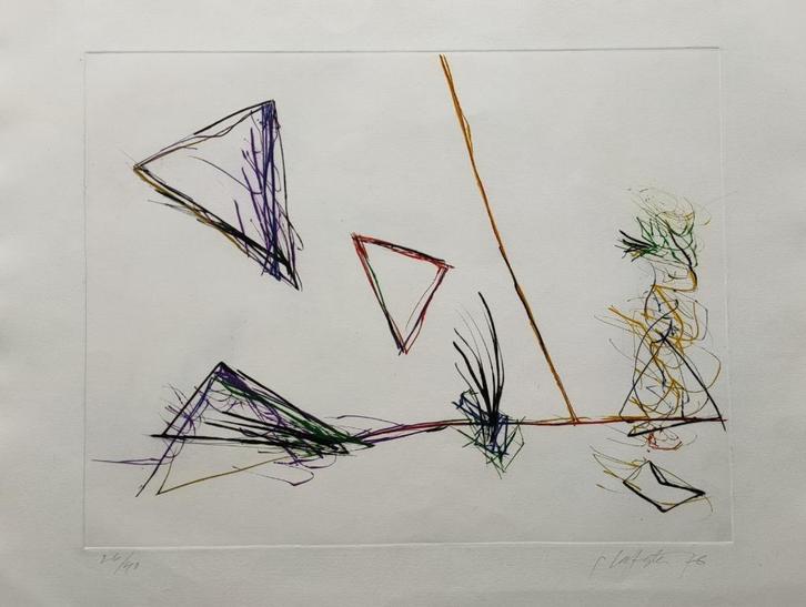 GER LATASTER (NEDERLAND) /Gesigneerd werk (GROOT FORMAAT), Antiek en Kunst, Kunst | Litho's en Zeefdrukken, Ophalen