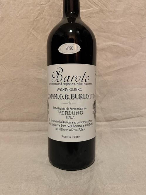 G.B. Burlotto Monvigliero 2020 3L, Collections, Vins, Comme neuf, Vin rouge, Italie, Pleine, Enlèvement ou Envoi