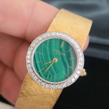 Chopard 18 karaat goud diamond horloge, Enlèvement, Comme neuf, Or, Or
