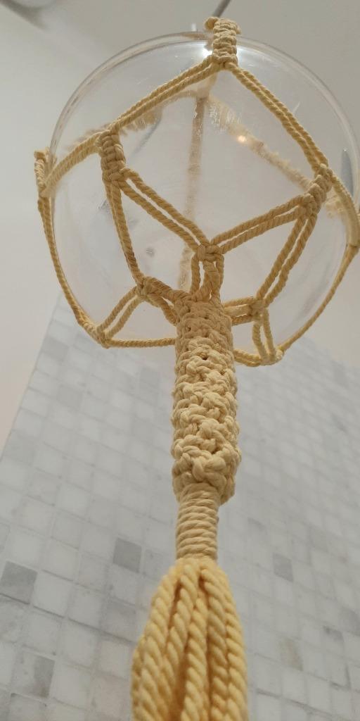 Macramé pour panier, pot de fleurs ou pot, Jardin & Terrasse, Pots de fleurs, Utilisé, Autres matériaux, Intérieur, 70 cm ou plus