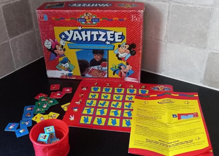 Spel Yahtzee Disney, Hobby en Vrije tijd, Gezelschapsspellen | Bordspellen, Gebruikt, Drie of vier spelers, Ophalen of Verzenden