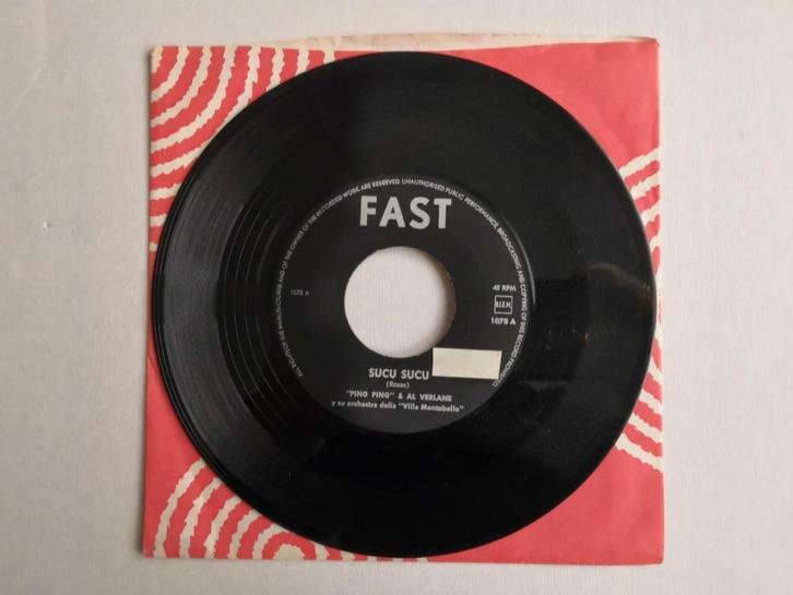 PING PING & AL VERLANE - Sucu sucu (45t), Cd's en Dvd's, Vinyl Singles, Zo goed als nieuw, Single, Pop, 7 inch, Verzenden