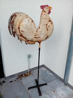 Rare grand coq gris antique, Enlèvement ou Envoi, Comme neuf