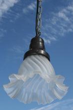 antieke armatuur voor hanglamp, Huis en Inrichting, Ophalen, Gebruikt, Glas