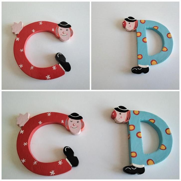 Decoratieve letters voor kinderen in massief hout - JANOD, Kinderen en Baby's, Kinderkamer | Inrichting en Decoratie, Zo goed als nieuw