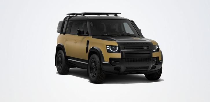 Land Rover Defender 110 D350 Trophy Edition - Deep Sandglow, Auto's, Land Rover, Bedrijf, Te koop, 360° camera, 4x4, Achteruitrijcamera