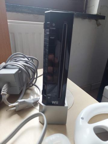 Console Nintendo WII noir avec manettes