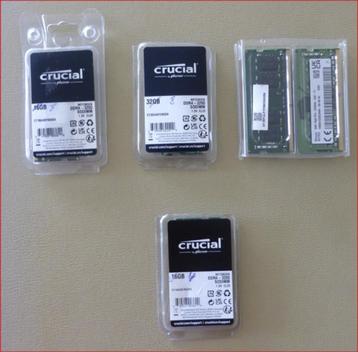 Crucial 8 GB 3200 MHz DDR4 SODIMM (4x8 GB) beschikbaar voor biedingen