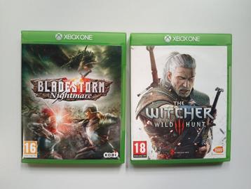 Lot pour Xbox One Witcher/Bladestorm, Enlèvement ou Envoi, Comme neuf, Aventure et Action, À partir de 16 ans