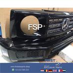 W464 G KLASSE AMG VOORBUMPER ZWART origineel Mercedes AMG 63, Gebruikt, -, Voor, Ophalen of Verzenden
