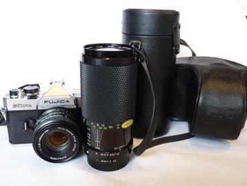 Fujica STX-1N, X-Fujinon 1.9/50mm FM, 1982 + Soligor 80-200m beschikbaar voor biedingen