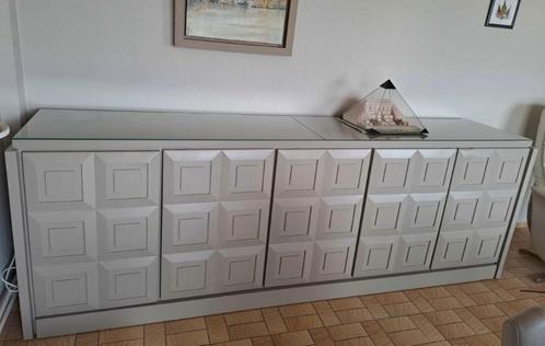 Brutalist Dressoir en Barkast set - De Coene ‘71, Huis en Inrichting, Kasten | Dressoirs, Gebruikt, 200 cm of meer, 25 tot 50 cm