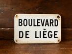 Plaque émaillée Boulevard de Liège, Ophalen of Verzenden