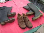 2 paar water laarsen m38/41 stalen tip /paar zomerschoenen b, Kleding | Heren, Schoenen, Ophalen, Zo goed als nieuw, Bruin, Regenlaarzen