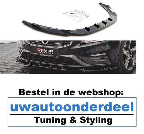Maxton Design Volvo S60 R Design Spoiler Lip Splitter MK2, Auto diversen, Tuning en Styling, Verzenden