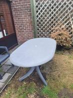 Tuintafel, Ophalen, Gebruikt, Ovaal, Kunststof