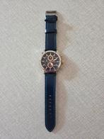 Poedagar luxe chronograph horloge. Nieuw., Overige merken, Leer, Staal, Polshorloge