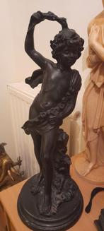 Statue Chérubin ange noir 50cm de haut, Enlèvement