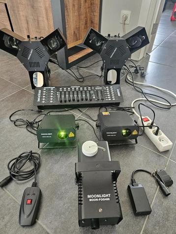 2 Led Moonlight licht effecten met 3 roterende spiegels enz, beschikbaar voor biedingen