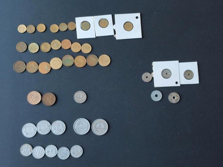 Oude munten + biljet Frankrijk, Postzegels en Munten, Munten en Bankbiljetten | Verzamelingen, Munten en Bankbiljetten, Ophalen of Verzenden