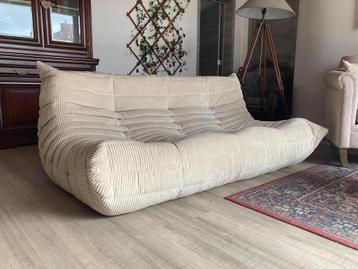 Canapé 3 places en velours côtelé beige, Enlèvement ou Envoi, Neuf, Cassina sede b&b italia knoll vitra ligne cor roset togo leolux