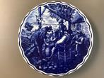 Mooi sierbord in Delfts blauw, gebroeders Boch, La Louvière, Antiek en Kunst, Antiek | Wandborden en Tegels, Ophalen of Verzenden
