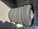 Jantes tôles VW + 2 pneus hiver + enjoliveurs, Ophalen, Gebruikt, 16 inch, Winterbanden