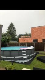 Zwembad intex 610 x 122, Tuin en Terras, Rond, Zo goed als nieuw, Ophalen, 120 cm of meer