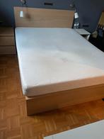 Lit, Maison & Meubles, Chambre à coucher | Lits, Queen size, Beige, Comme neuf, Enlèvement