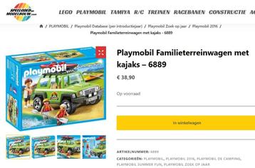PLAYMOBIL Familieterreinwagen met kajaks  beschikbaar voor biedingen