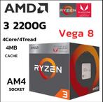 AMD RYZEN 3 2200G, Computers en Software, Processors, 4-core, Ophalen of Verzenden, Zo goed als nieuw, Socket AM4