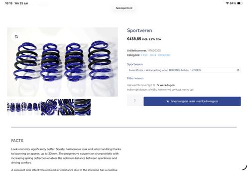 Heico verlaagde vering voor Volvo EX30, Auto-onderdelen, Ophanging en Onderstel, Volvo, Nieuw, Ophalen