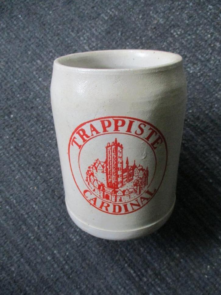 OUDE stenen BIERPOT van VOOR 1960  Tappiste  CARDINAL, Verzamelen, Biermerken, Zo goed als nieuw, Pul(len), Overige merken, Verzenden