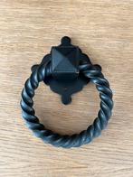 Zwarte matte deurklopper buitendeur, Ophalen of Verzenden, Zo goed als nieuw, Buitendeur