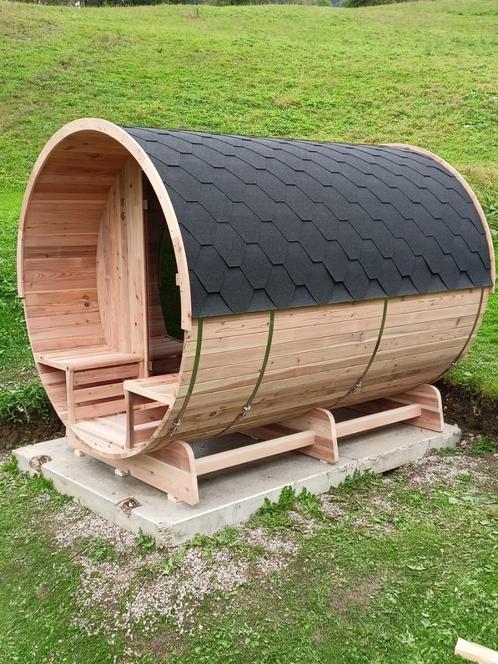 Barrel Sauna Red Cedar TR-300, Gratis sauna installatie!!!, Hobby en Vrije tijd, Overige Hobby en Vrije tijd, Nieuw, Ophalen of Verzenden