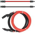 Câble d’extension 4 mm² avec fiche Solaire 2 x 4 m, Envoi, Neuf, Câble ou Fil électrique