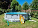intex zwembad met verwarming en toebehoren, Jardin & Terrasse, Piscines, Comme neuf, 300 cm ou plus, Rond, Enlèvement