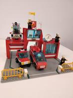 Lego 6389 Brandweerkazerne + gratis opbergdoos, Ophalen, Gebruikt, Complete set, Lego