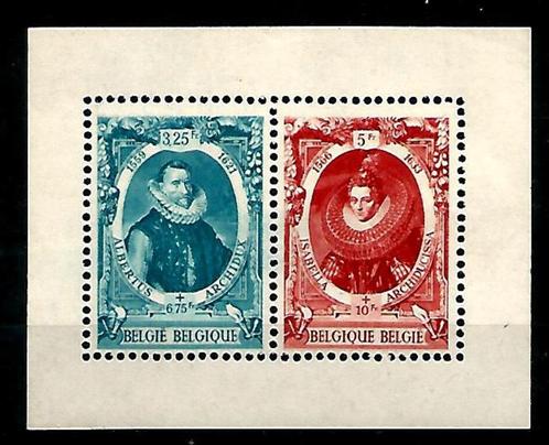België 1942 Sociaal dienstbetoon OBP Blok 17** postfris, Postzegels en Munten, Postzegels | Europa | België, Postfris, Orginele gom