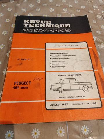 PEUGEOT 404 Diesel revue technique, Enlèvement ou Envoi