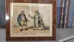 Antieke Engelse spotprent, Antiek en Kunst, Kunst | Etsen en Gravures, Ophalen of Verzenden