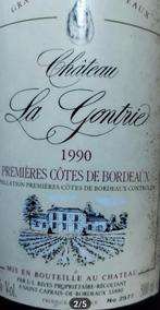 5L Jerobeam 1990 Chateau La Gontrie Premières Côtes Bordeaux, Ophalen, Frankrijk, Zo goed als nieuw, Rode wijn