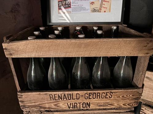 Volledig kluisje Brasserie Renauld Georges — Virton — Fles, Verzamelen, Biermerken, Gebruikt, Flesje(s), Ophalen