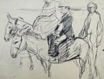 Isaac Israels - 'Donkey riding' - Gravure sur cuivre - 1965, Envoi